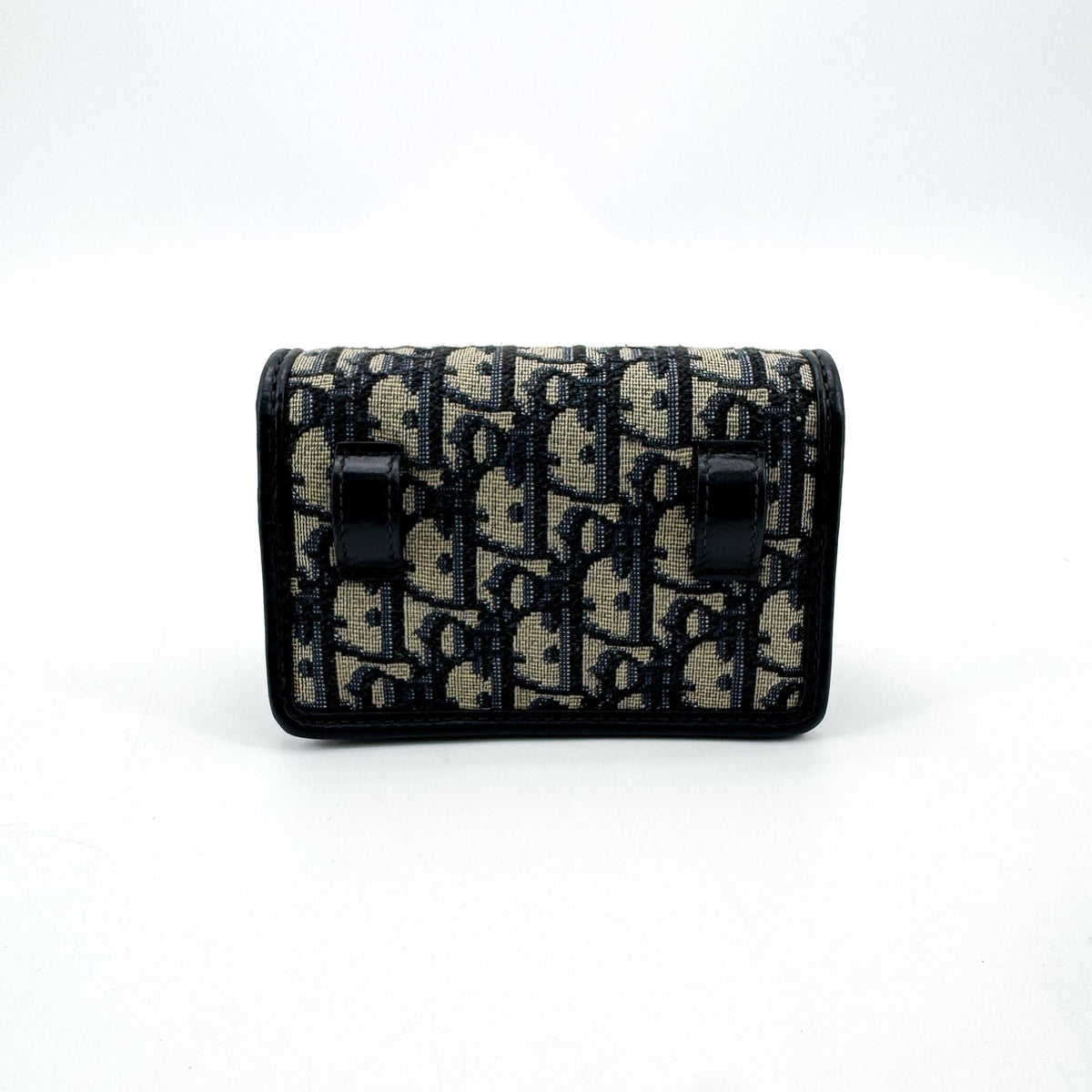 Christian Dior 30 Montaigne Nano Convertible Belt Oblique Canvas Navy Canvas Clutche & Pouche Bag (Pre-Owned)