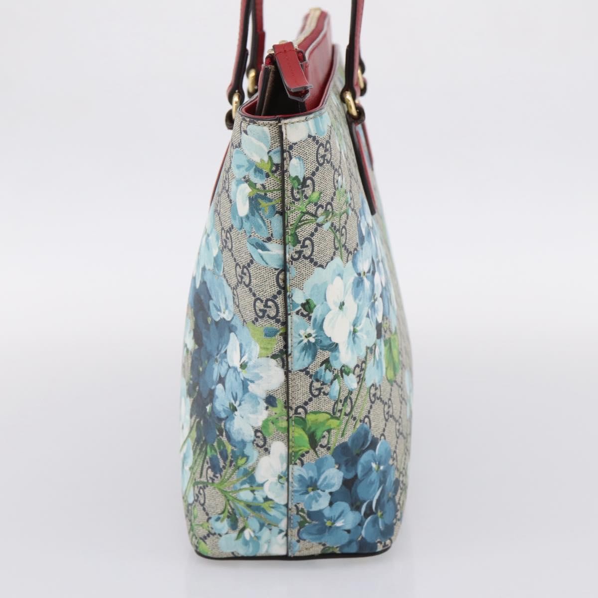 Gucci Linea A Convertible Blooms Print Gg Coated Canvas Multicolour Canvas Tote Bag Bag (Pre-Owned)