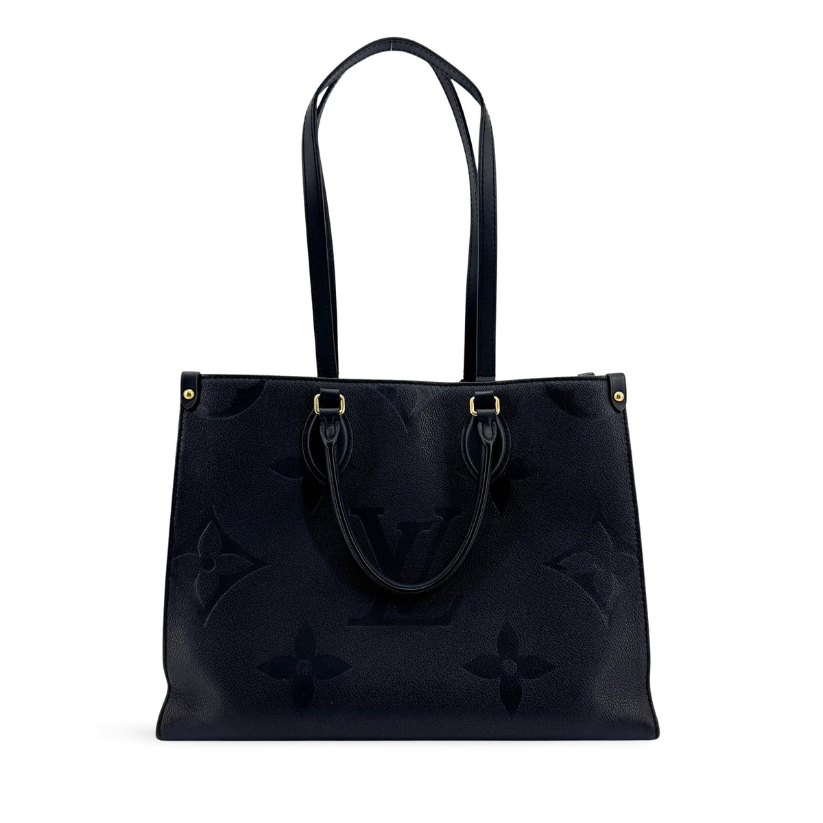 Louis Vuitton Onthego Monogram Empreinte Giant Navy Leather Tote Bag Bag (Pre-Owned)