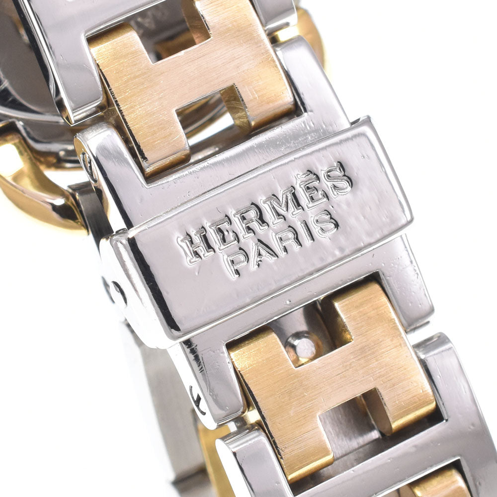 Hermes Rallye Quartz Stainless Steel And Plated Metal Watch (Pre-Owned)