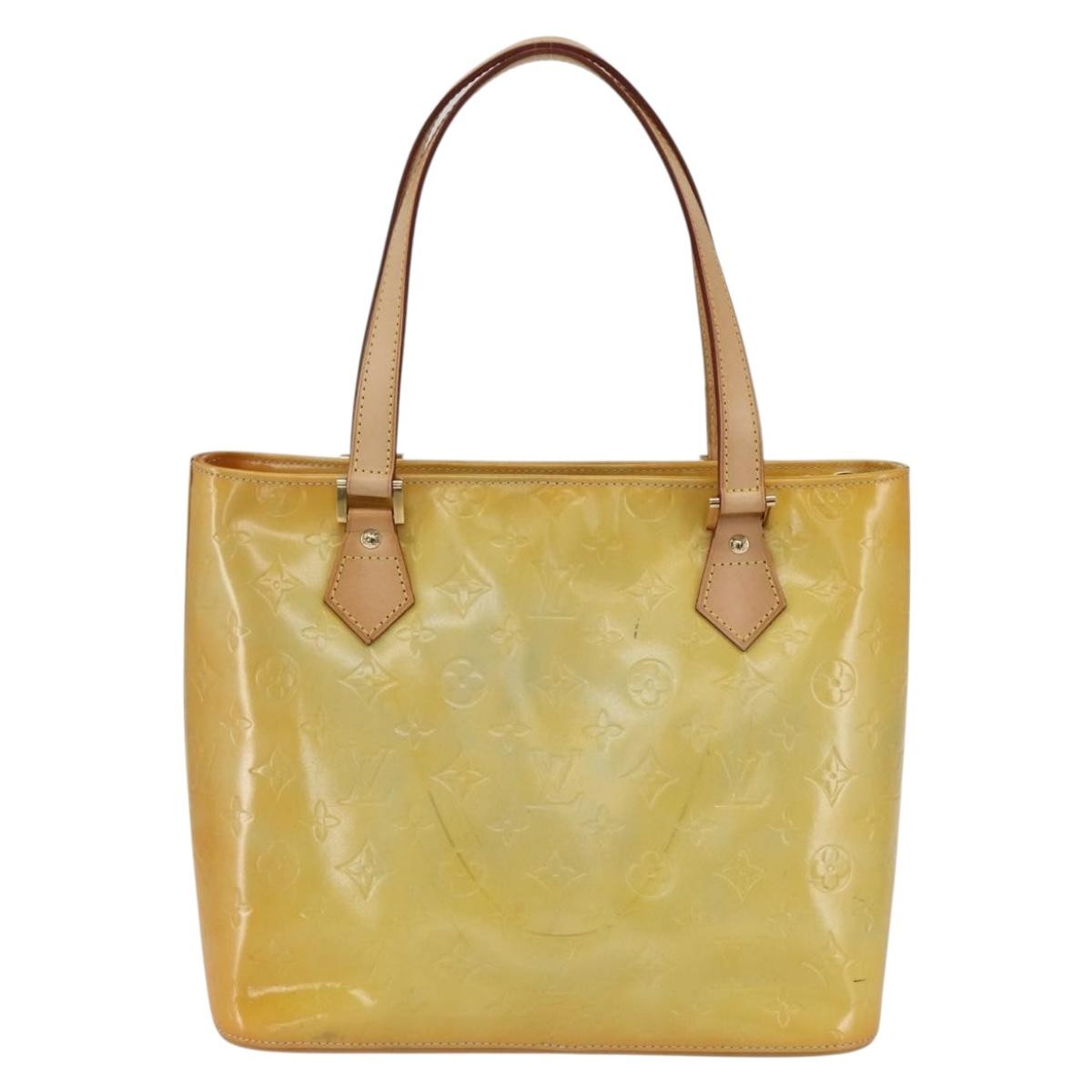 Louis Vuitton Houston Monogram Vernis Yellow Patent_Leather Tote Bag Bag (Pre-Owned)