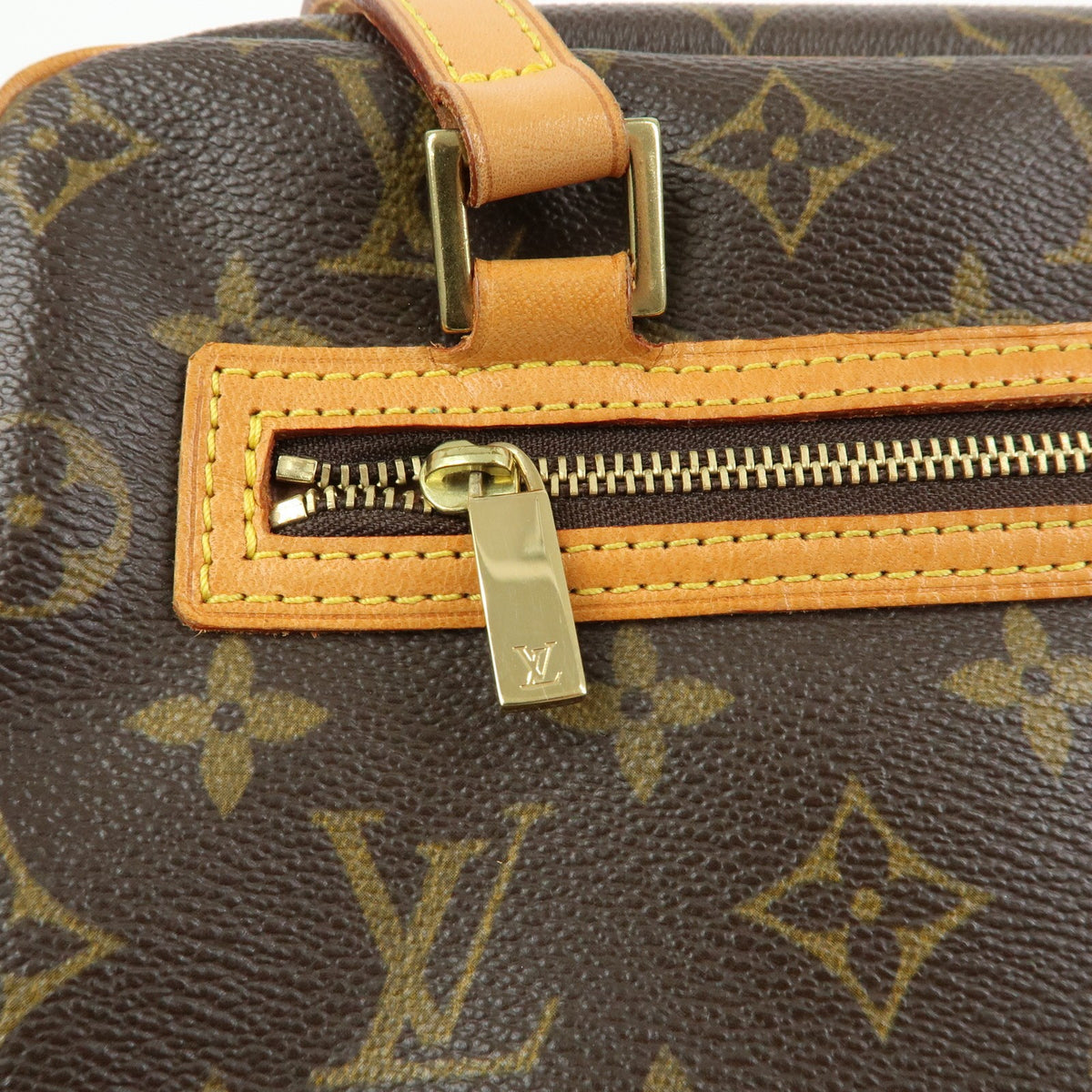 Louis Vuitton Cite Monogram Canvas Brown Canvas Handbag (Pre-Owned)