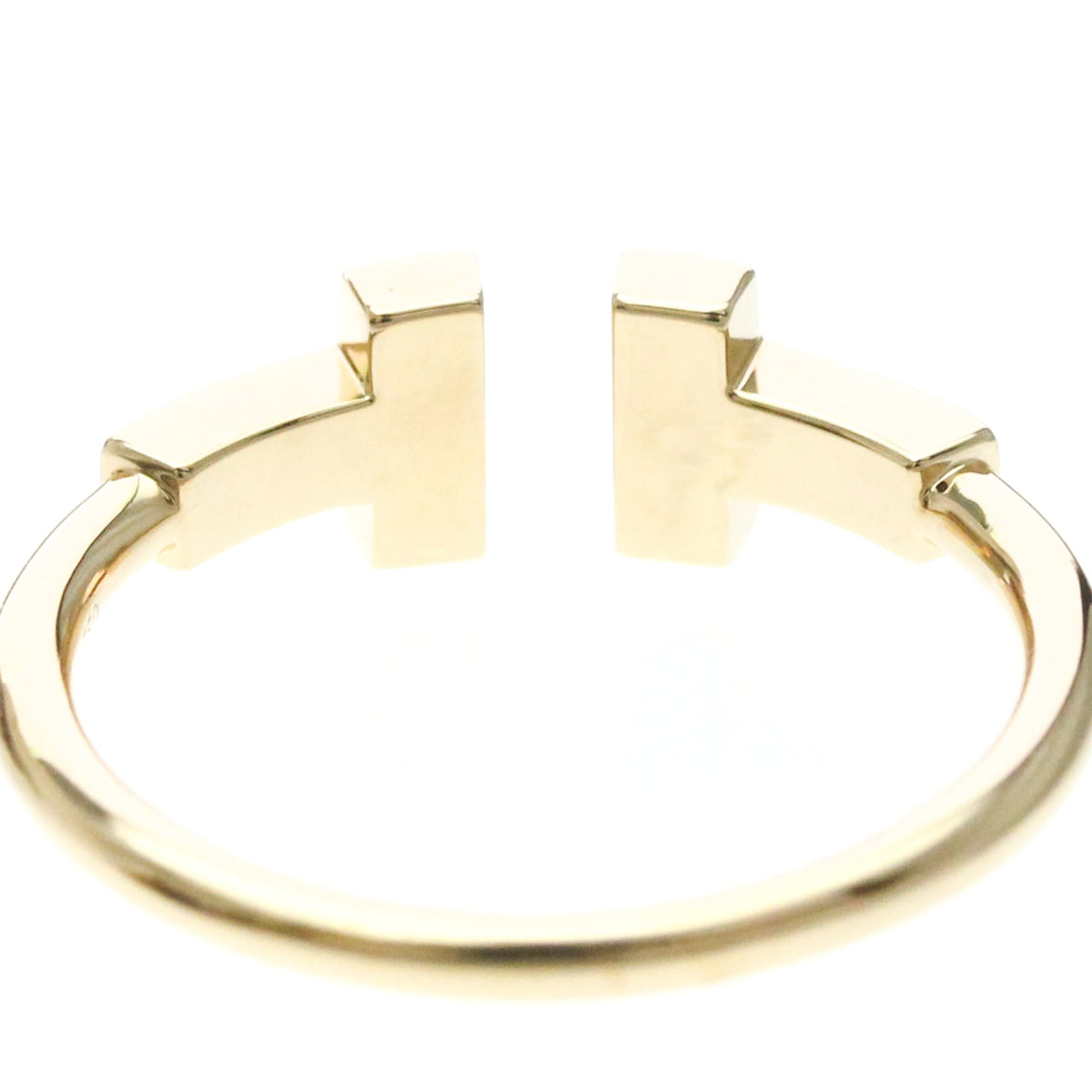 Tiffany & Co. T Wire 18K Rose Gold With Diamonds Gold Pink_Gold Ring Jewelry (Pre-Owned)