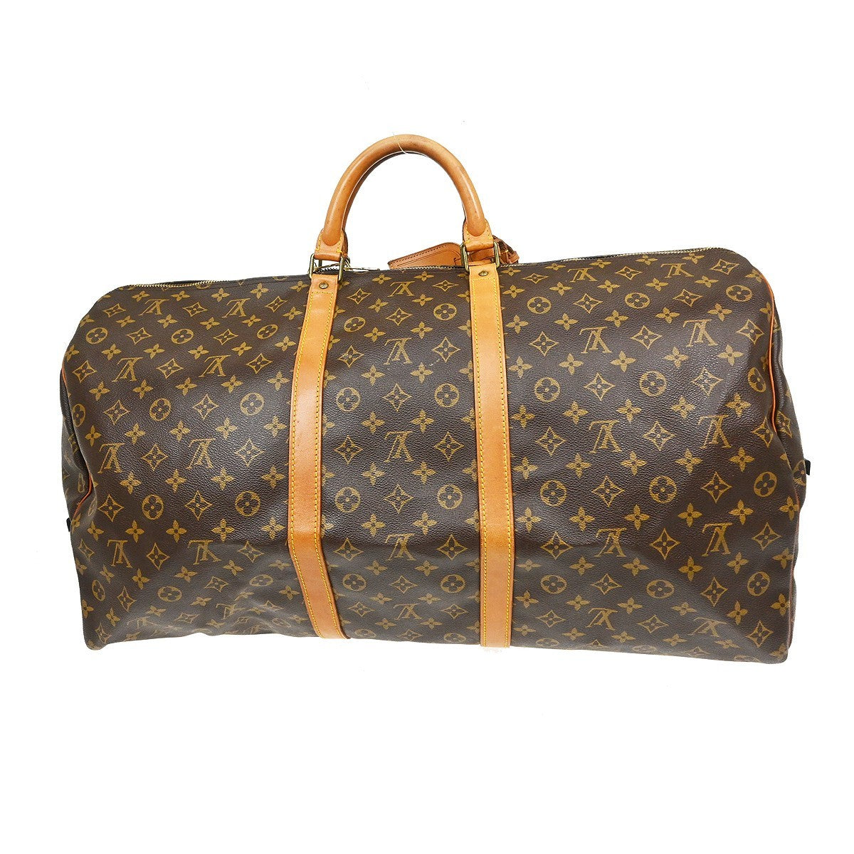 Louis Vuitton Keepall Bandouliere Monogram Canvas Brown Canvas Travel Bag Bag (Pre-Owned)