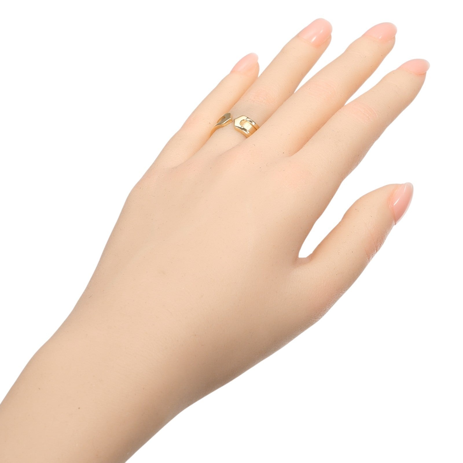 Cartier 2C De Cartier 18K Yellow Gold Gold Yellow_Gold Ring Jewelry (Pre-Owned)