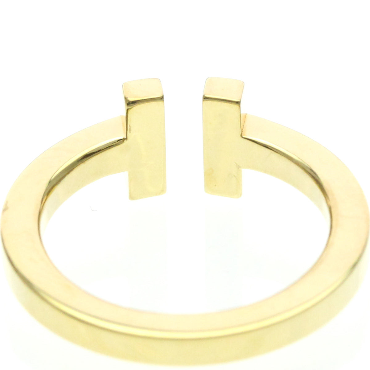 Tiffany & Co. T Square 18K Yellow Gold Gold Yellow_Gold Ring Jewelry (Pre-Owned)