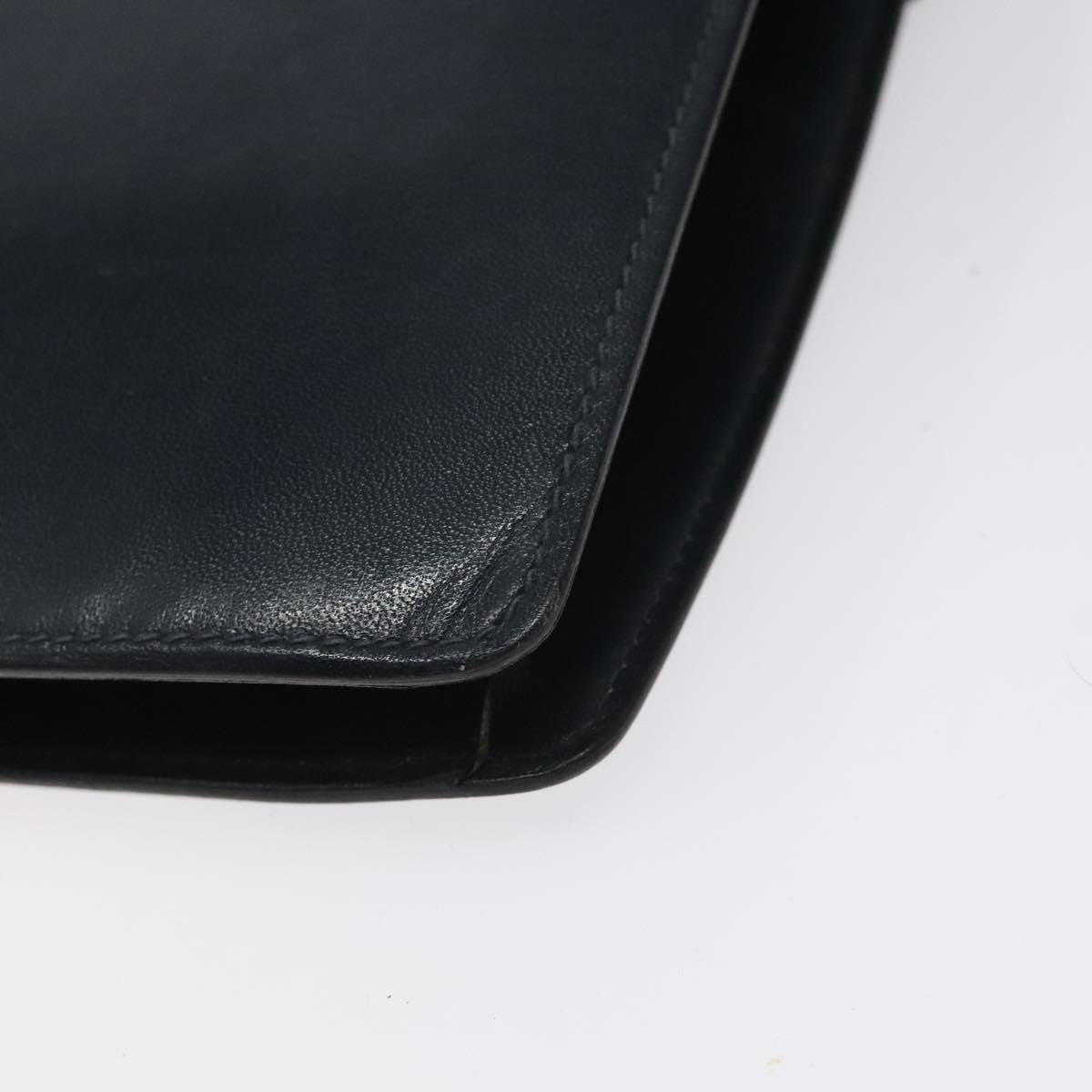 Celine Vintage Leather Navy Leather Shoulder Bag Bag (Pre-Owned)