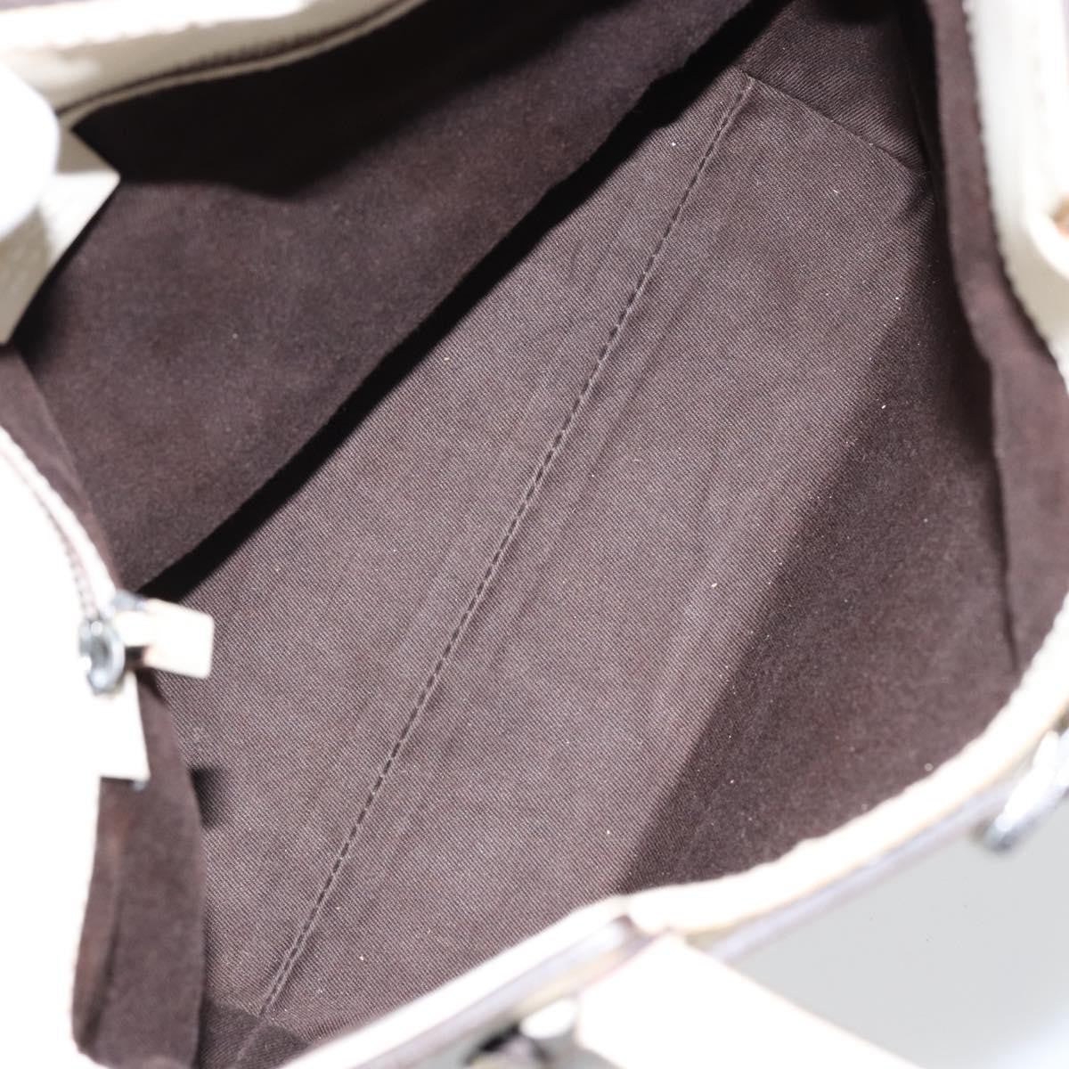 Gucci Belted Bucket Gg Canvas With Leather Beige Canvas Tote Bag Bag (Pre-Owned)