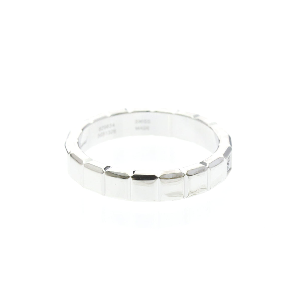 Chopard Ice Cube Pure Pendant 18K White Gold And Diamonds Silver White_Gold Ring Jewelry (Pre-Owned)