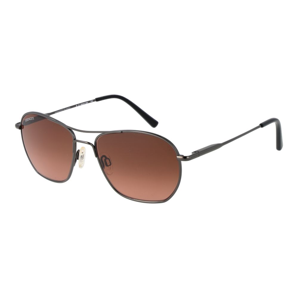 Serengeti Gray Metal  Sunglasses
