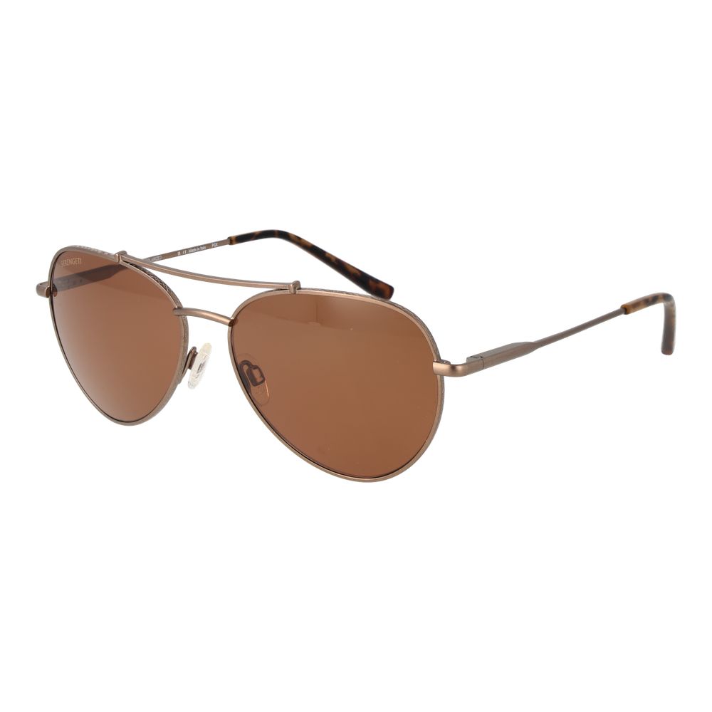 Serengeti Brown Metal  Sunglasses