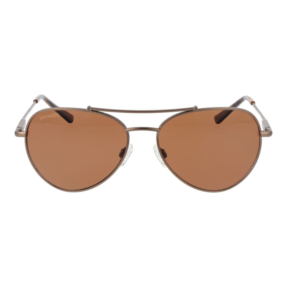 Serengeti Brown Metal  Sunglasses