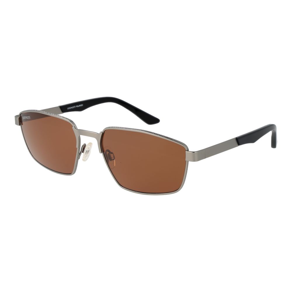 Serengeti Gray Metal Men's Sunglasses