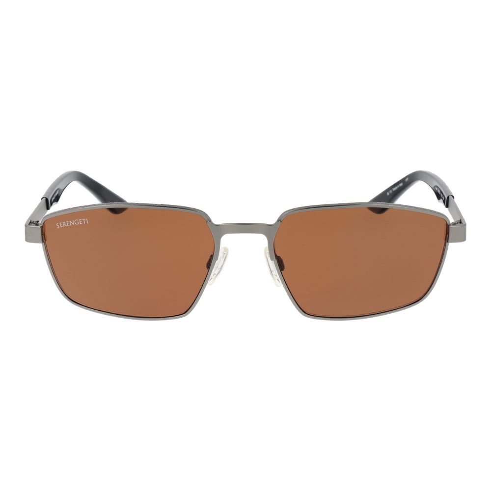 Serengeti Gray Metal Men's Sunglasses