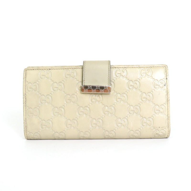 Gucci -- Beige Leather Wallet  (Pre-Owned)