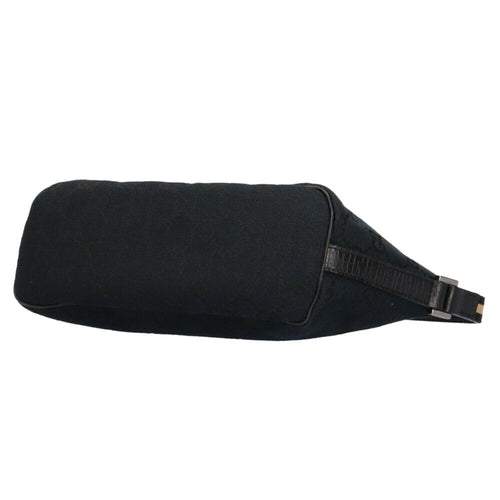 Gucci Baguette Black Canvas Handbag (Pre-Owned)