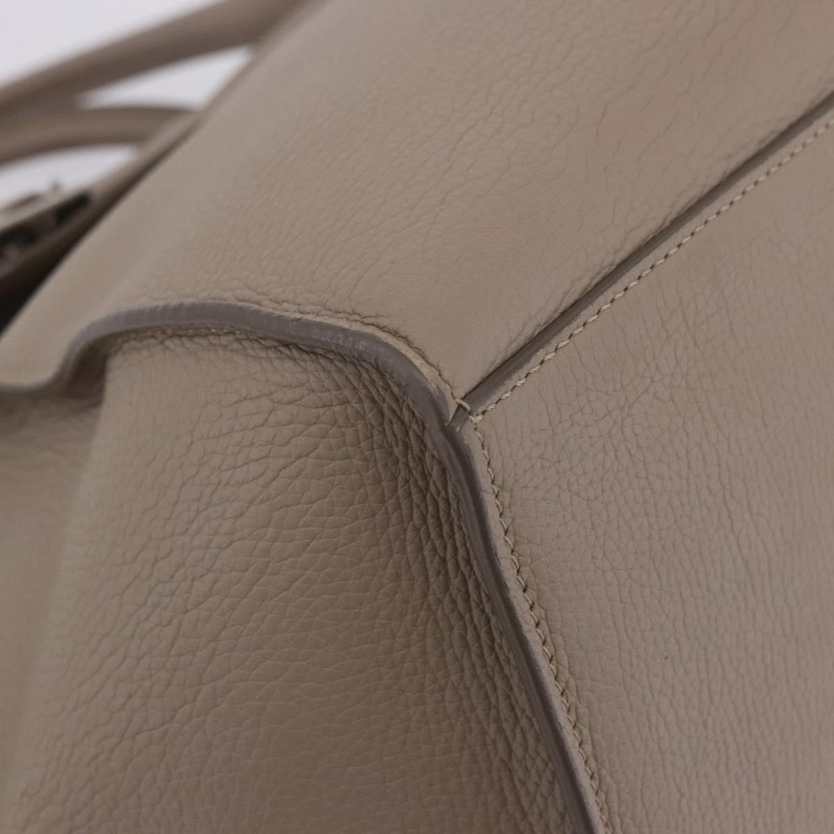 Celine Big Grained Calfskin Beige Leather Handbag (Pre-Owned)