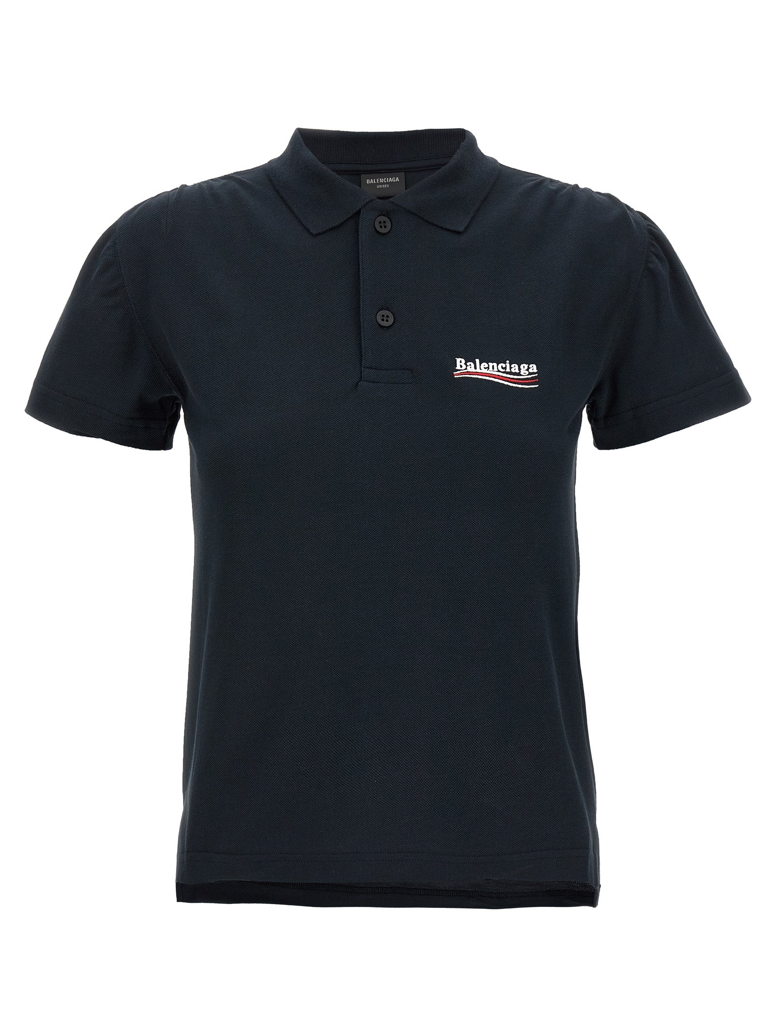 Balenciaga Women's Logo Embroidery Polo Shirt