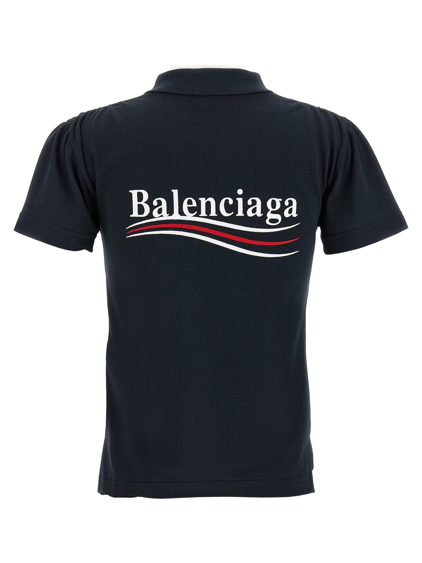 Balenciaga Women's Logo Embroidery Polo Shirt
