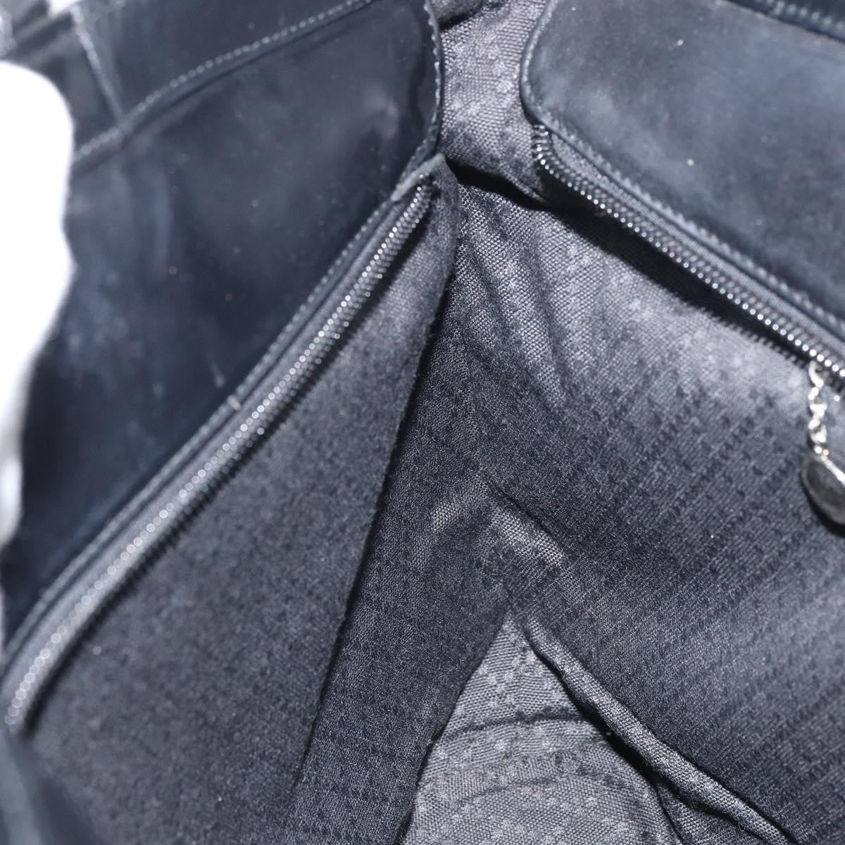 Gucci Vintage Bamboo Handle Nylon Black Nylon Tote Bag Bag (Pre-Owned)