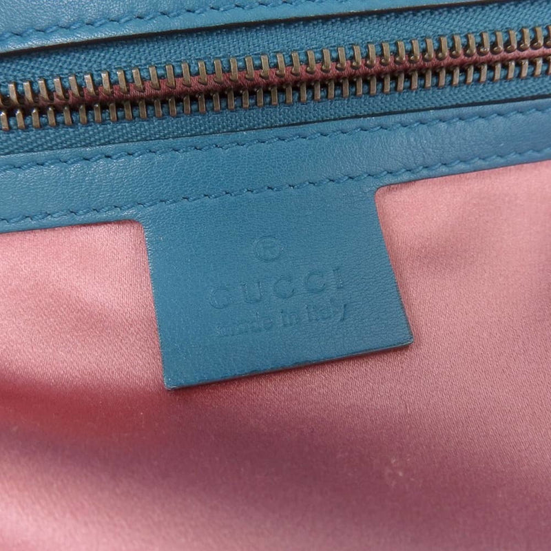Gucci Turquoise Suede Shoulder Bag (Pre-Owned)