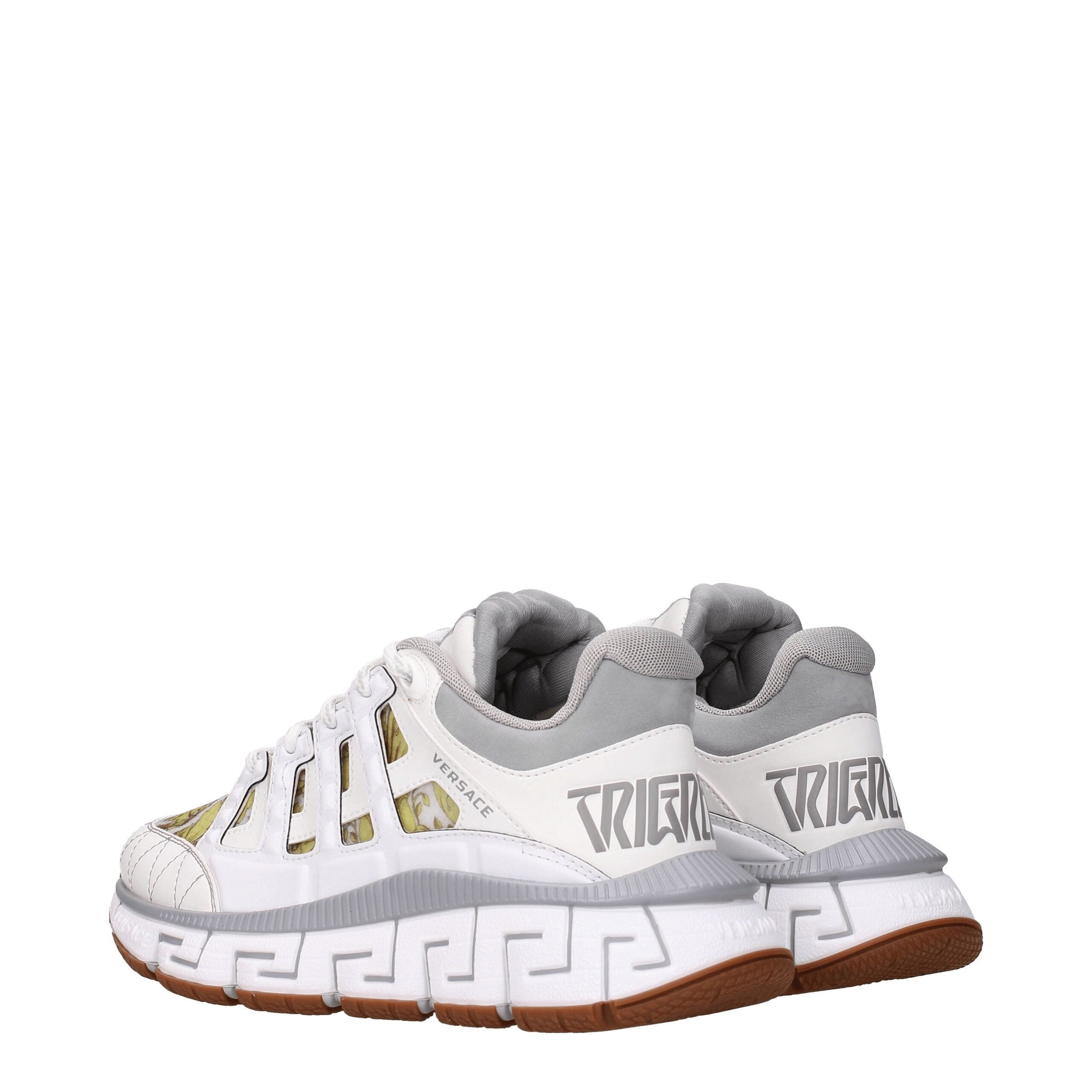 Versace White Leather Athletic Women's Sneakers