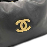 Chanel Black Leather Tote Bag (Pre-Owned)