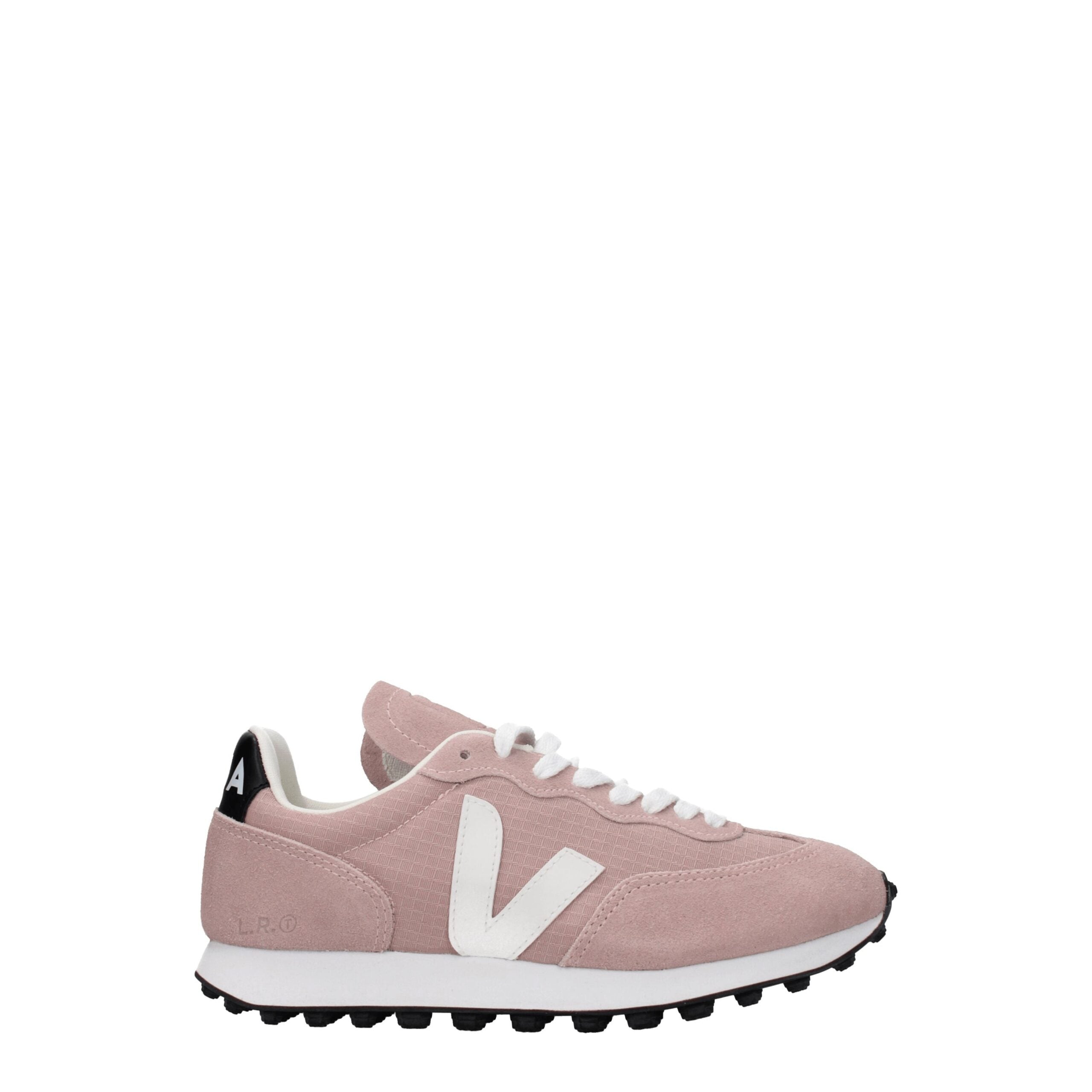 Veja Pink Leather Low Women's Tops
