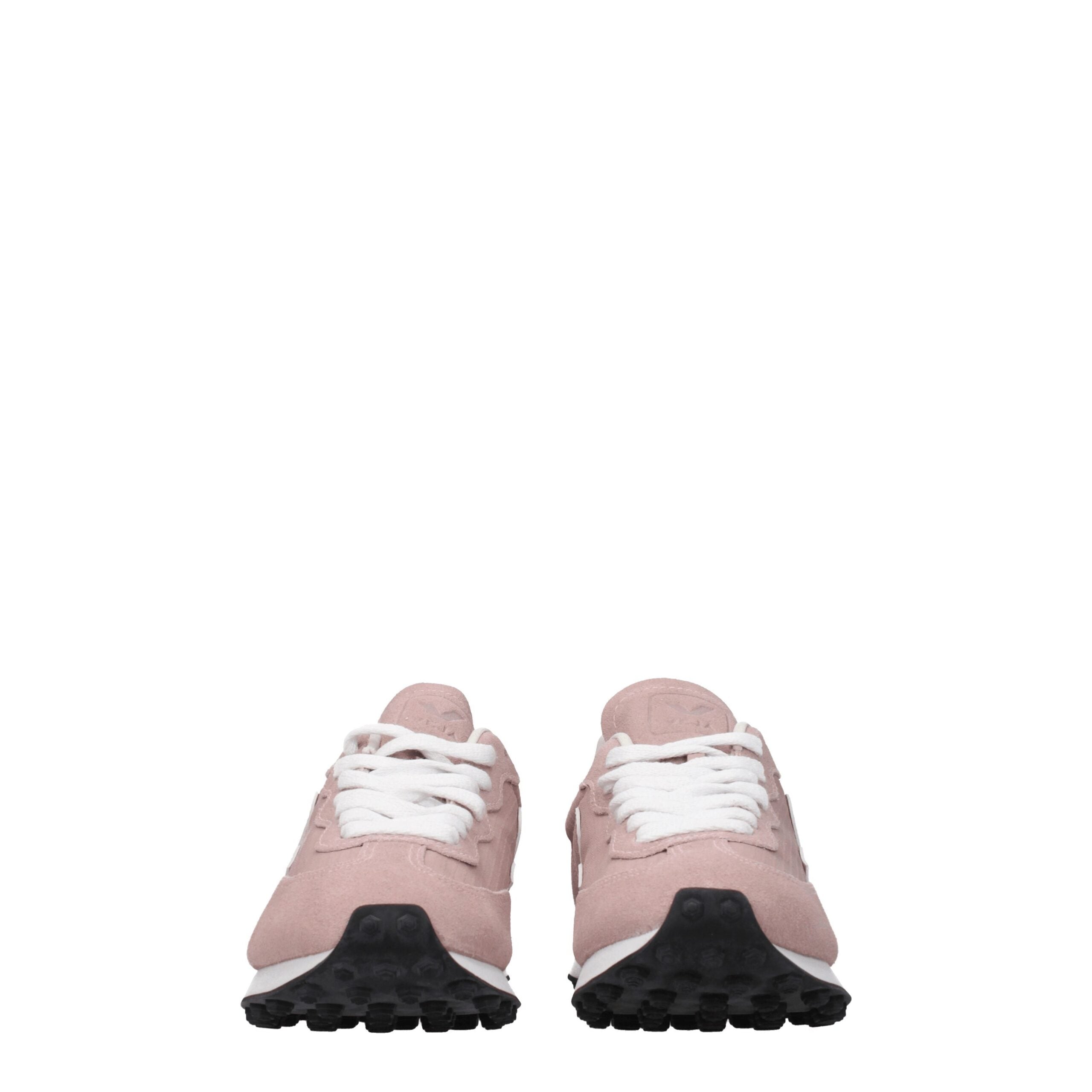 Veja Pink Leather Low Women's Tops