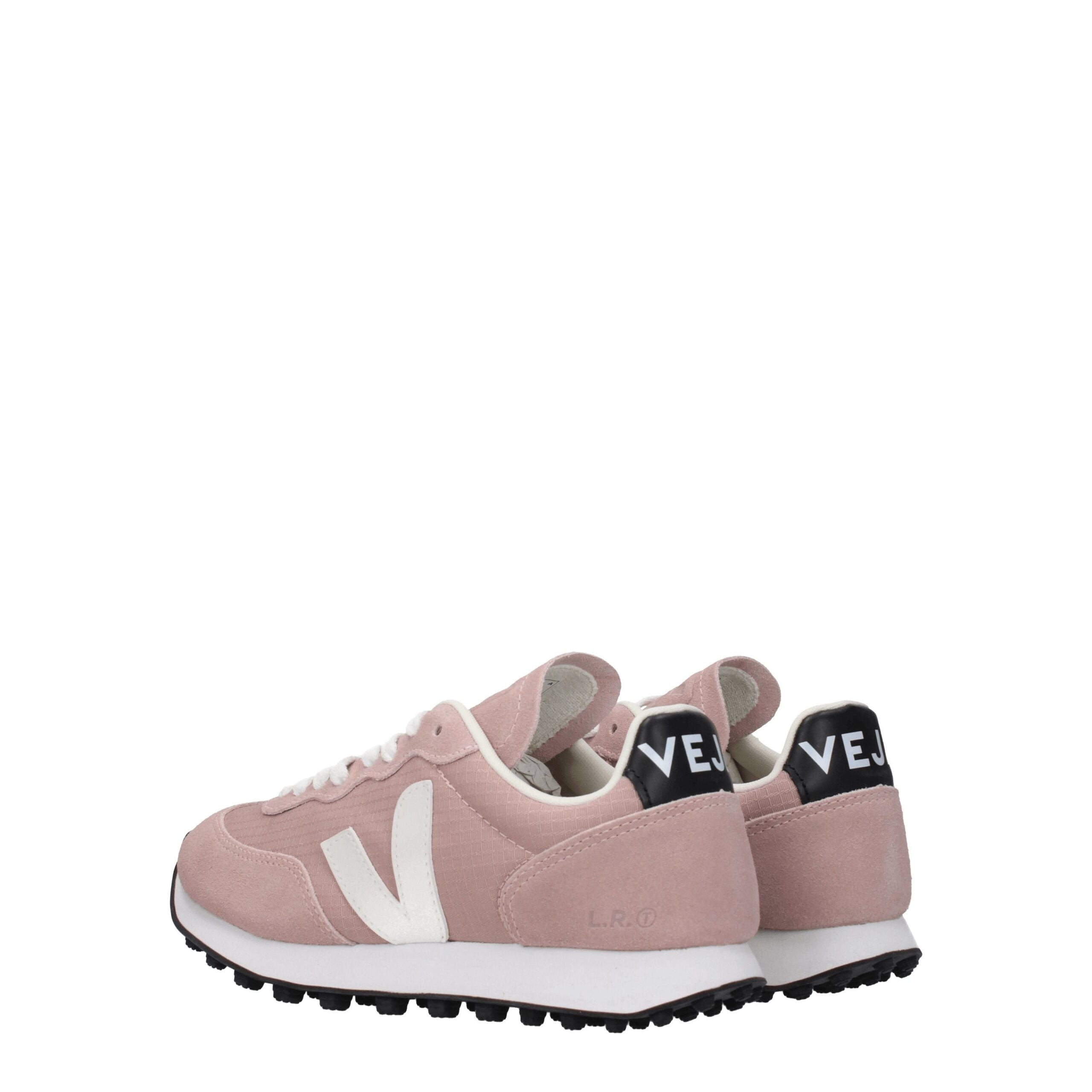 Veja Pink Leather Low Women's Tops