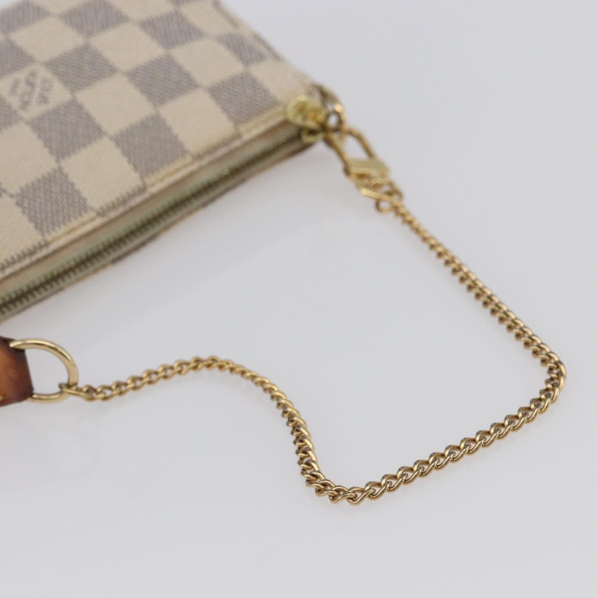 Louis Vuitton Mini Pochette Damier Beige Canvas Clutche & Pouche Bag (Pre-Owned)