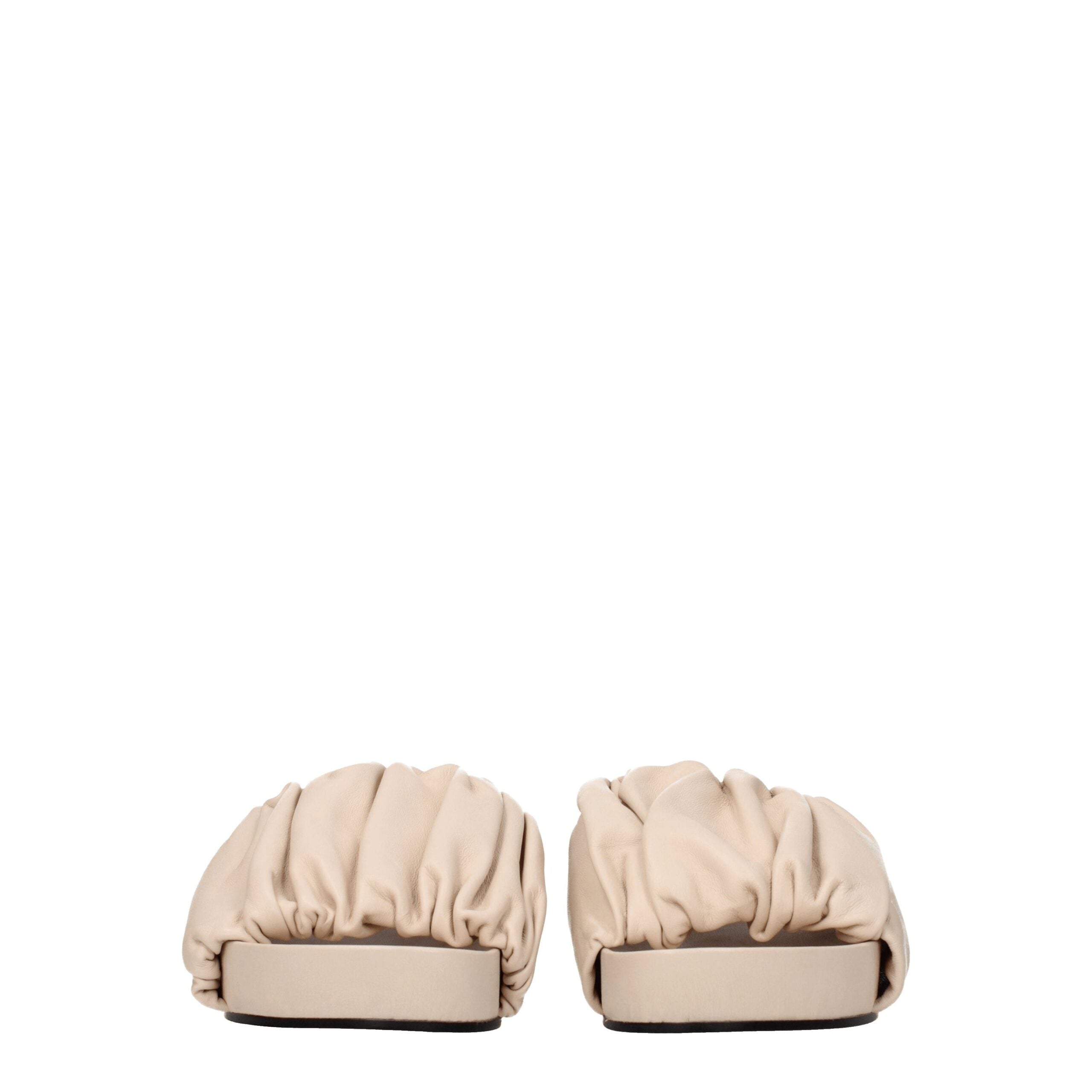 Jil Sander Pink Leather Women's Slippers