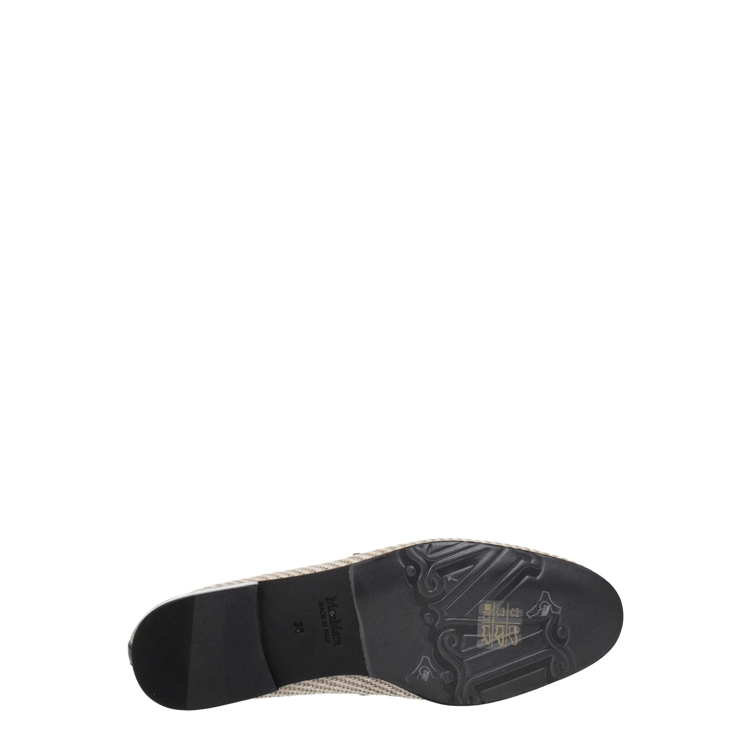 Max Mara Beige Fabric Slip-On Women's Loafers