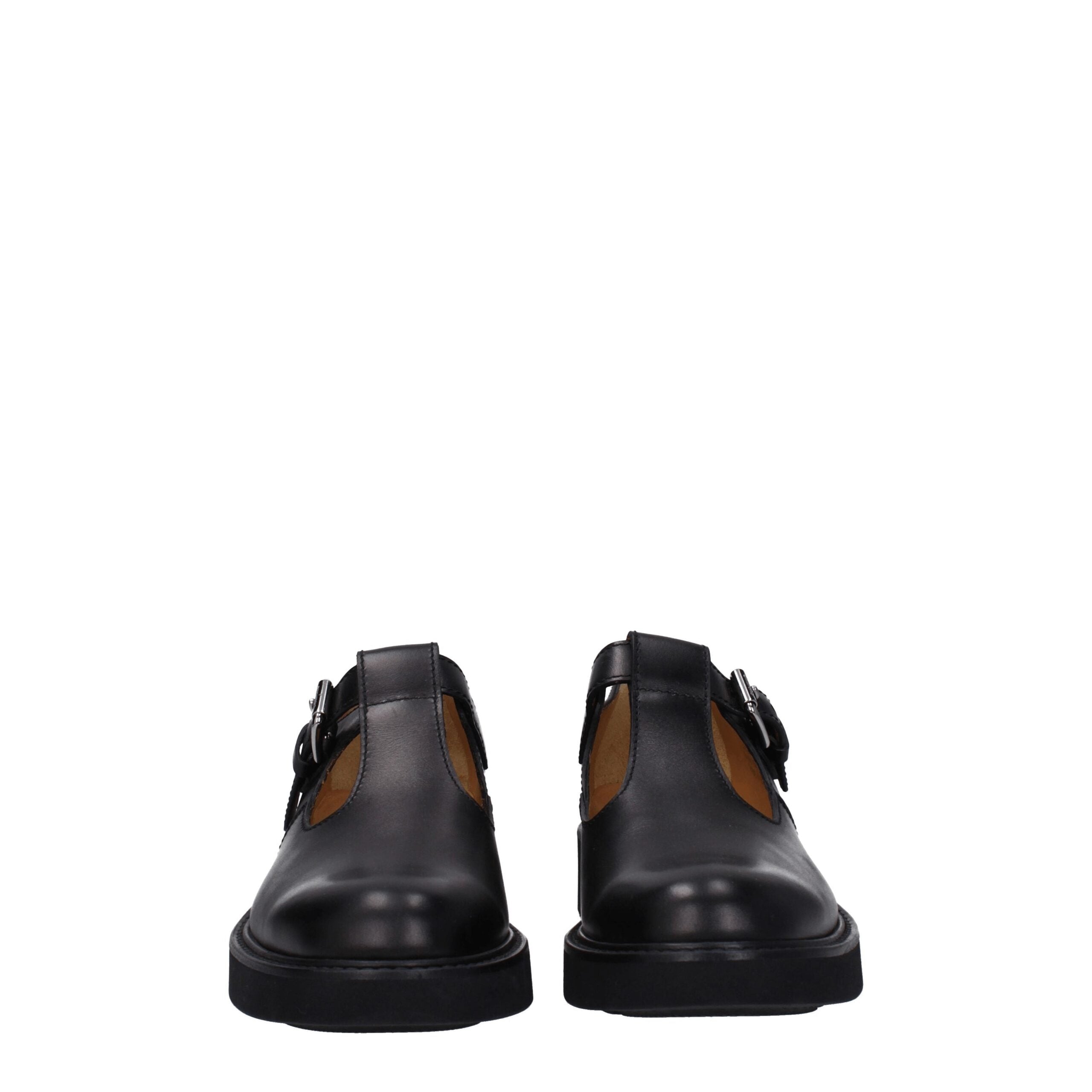 Church's Black Leather Oxfords And Women's Derbies