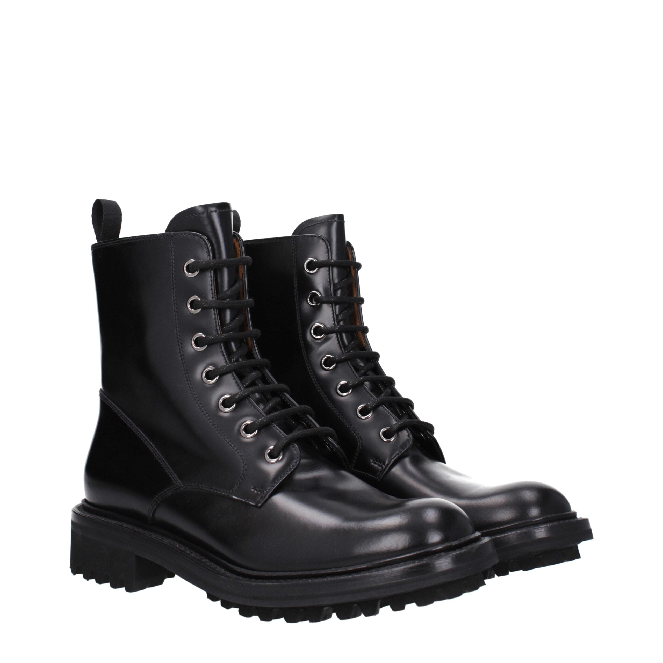 Church's Black Leather Ankle Women's Boots