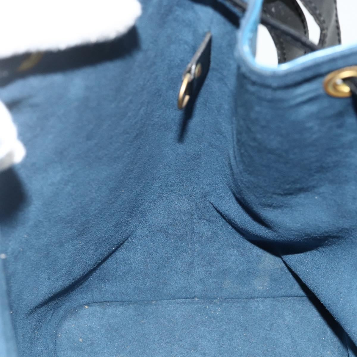 Louis Vuitton Bicolor Petit Noe Epi Leather Blue Leather Shoulder Bag Bag (Pre-Owned)