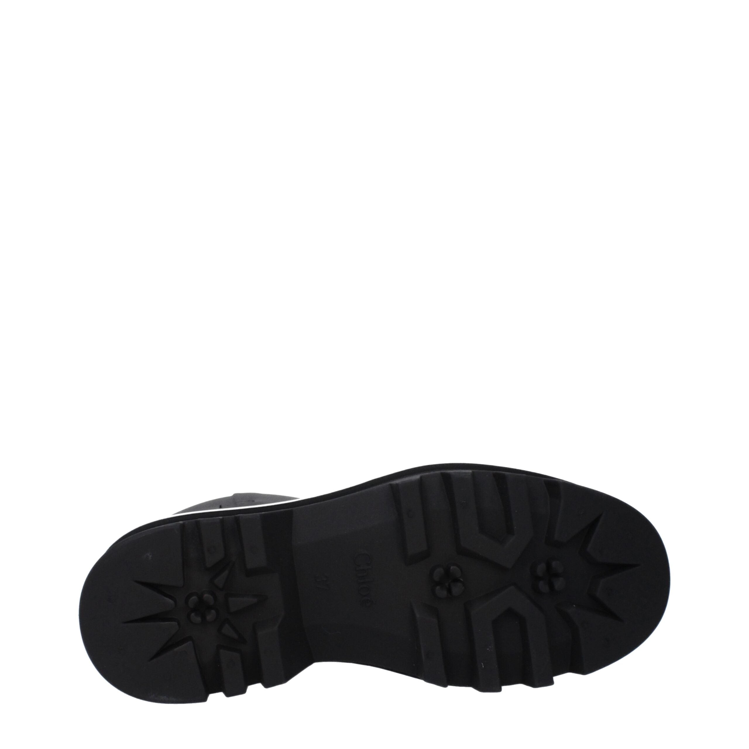 Chloé Black Cotton Ankle Women's Boots