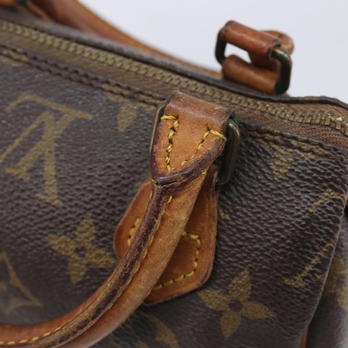 Louis Vuitton Speedy Mini Hl Monogram Canvas Brown Canvas Handbag (Pre-Owned)