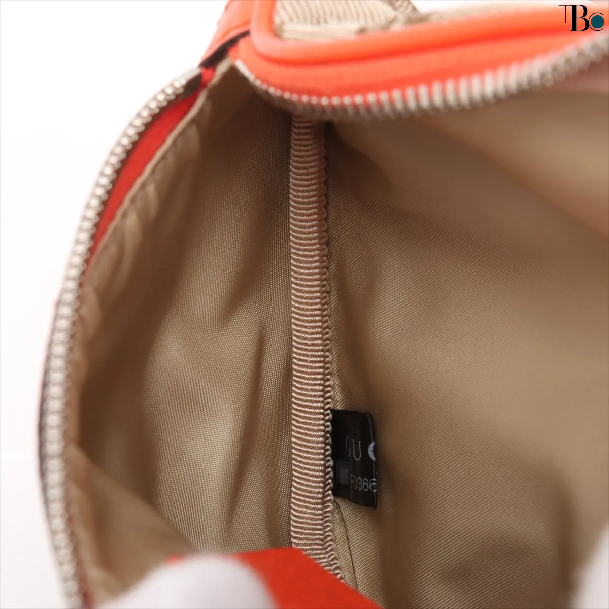 Gucci Ophidia Zip Belt Gg Velvet Beige Canvas Clutche & Pouche Bag (Pre-Owned)