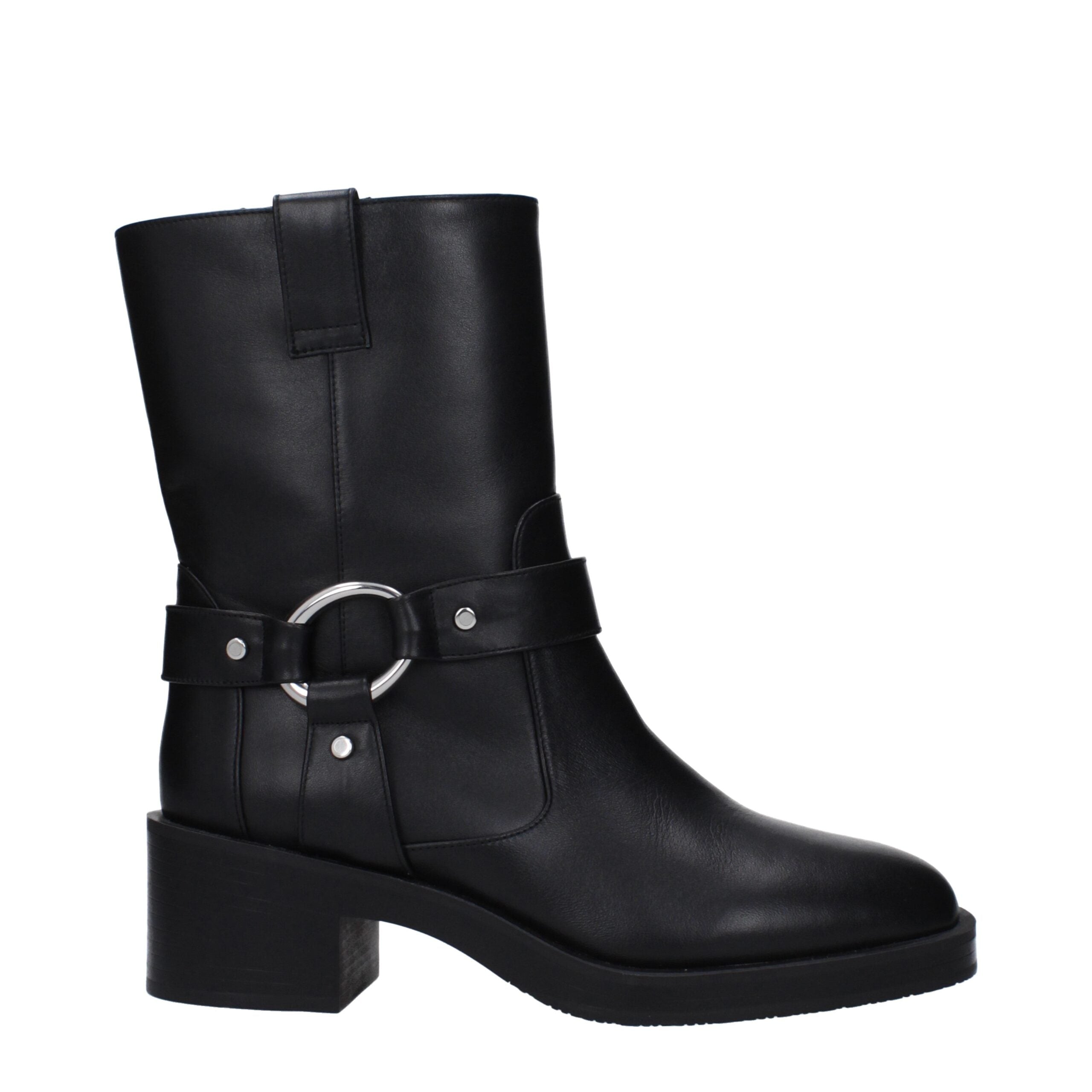 Stuart Weitzman Black Leather Ankle Women's Boots