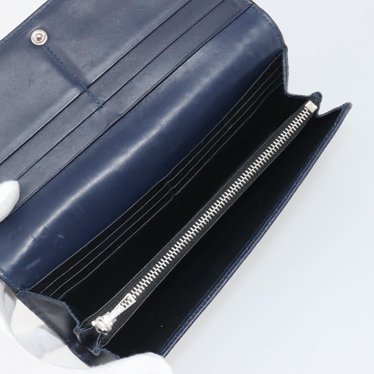 Loewe Anagram Leather Navy Leather Wallets Accessory (Pre-Owned)