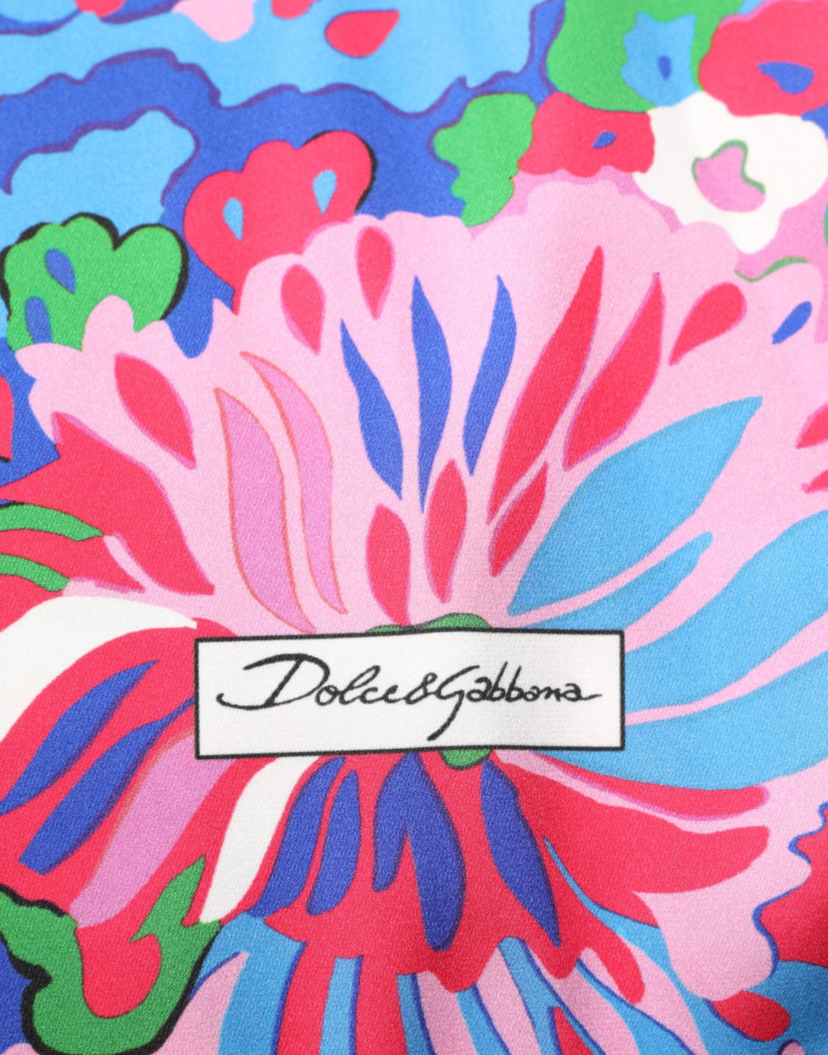 Dolce & Gabbana Multicolor Floral Printed Tunic Blouse Women's Top (Pre-Owned)