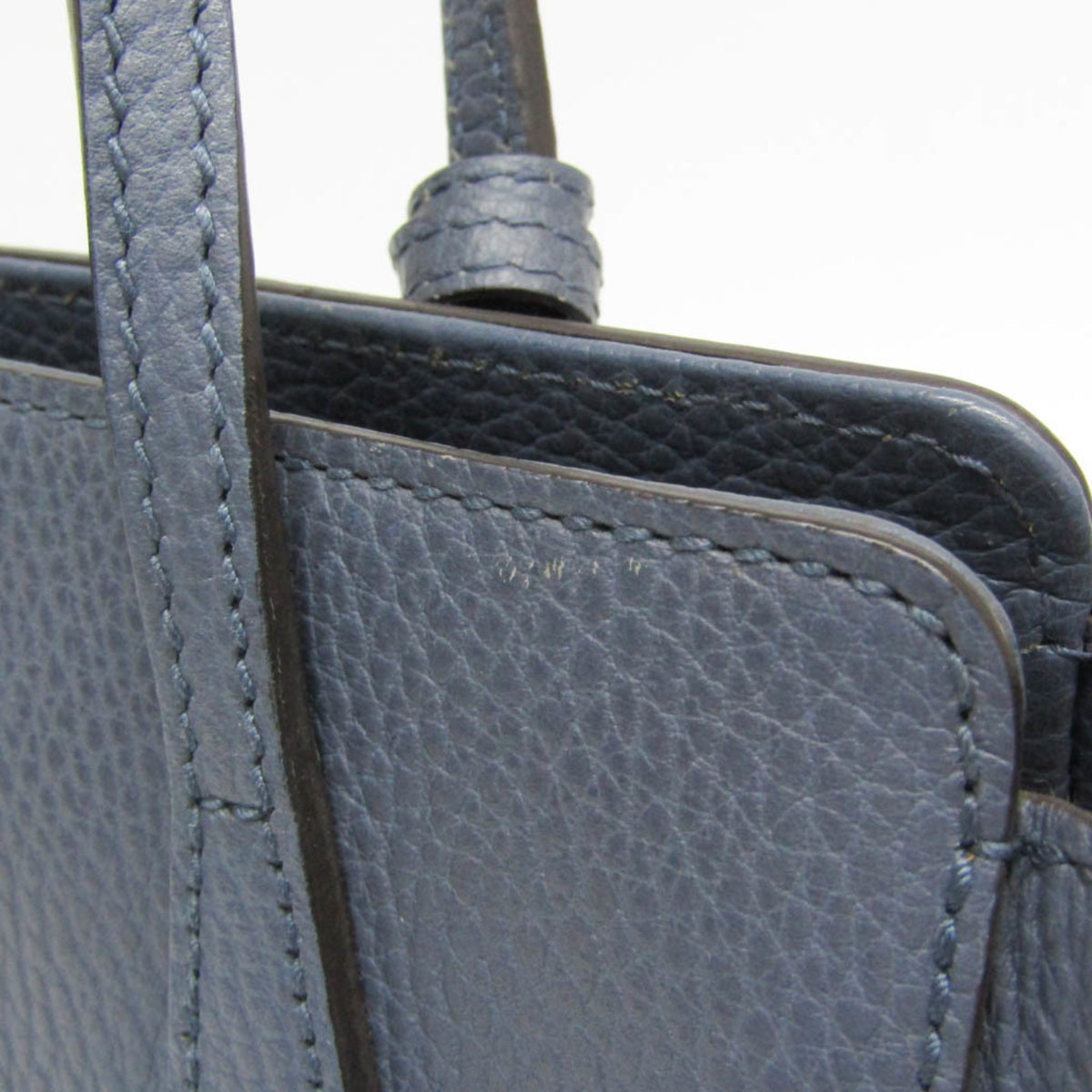 Gucci Swing Leather Blue Leather Tote Bag Bag (Pre-Owned)