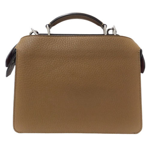 Fendi Peekaboo Brown Leather Handbag (Pre-Owned)