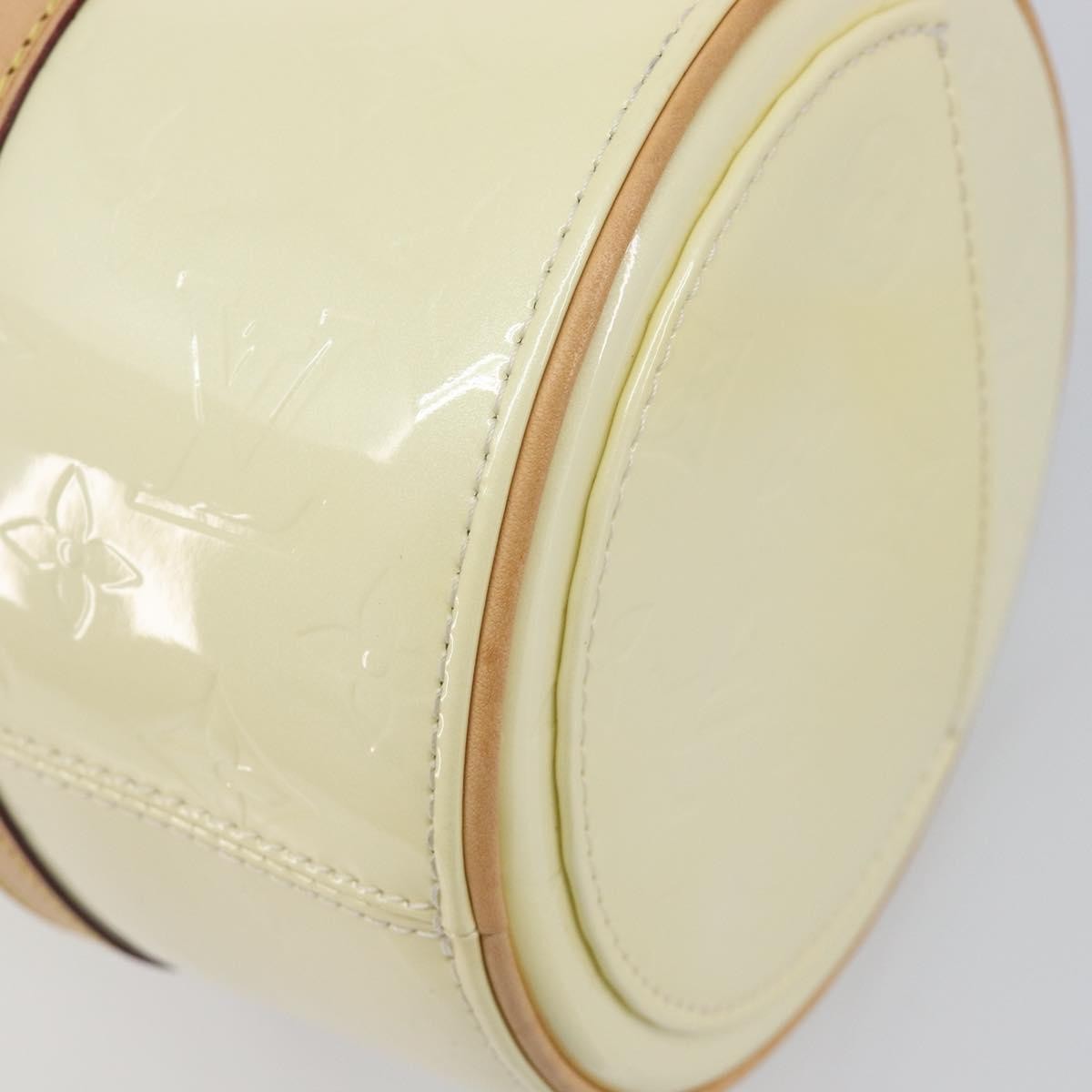 Louis Vuitton Bedford Monogram Vernis Beige Patent_Leather Handbag (Pre-Owned)