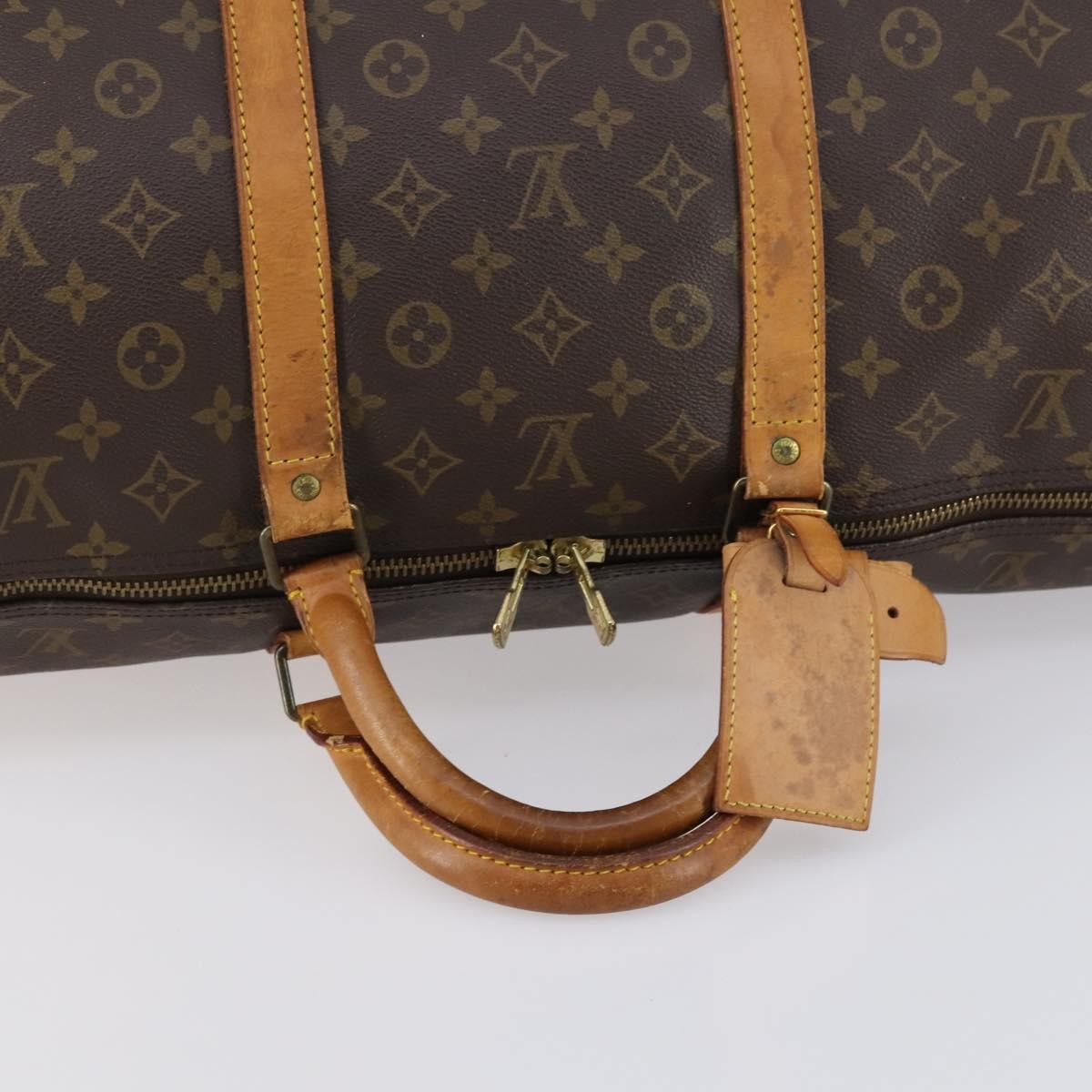 Louis Vuitton Keepall Monogram Canvas Brown Canvas Travel Bag Bag (Pre-Owned)