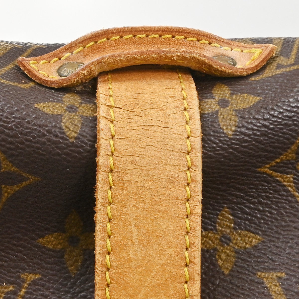 Louis Vuitton Saumur Monogram Canvas Brown Canvas Shoulder Bag Bag (Pre-Owned)
