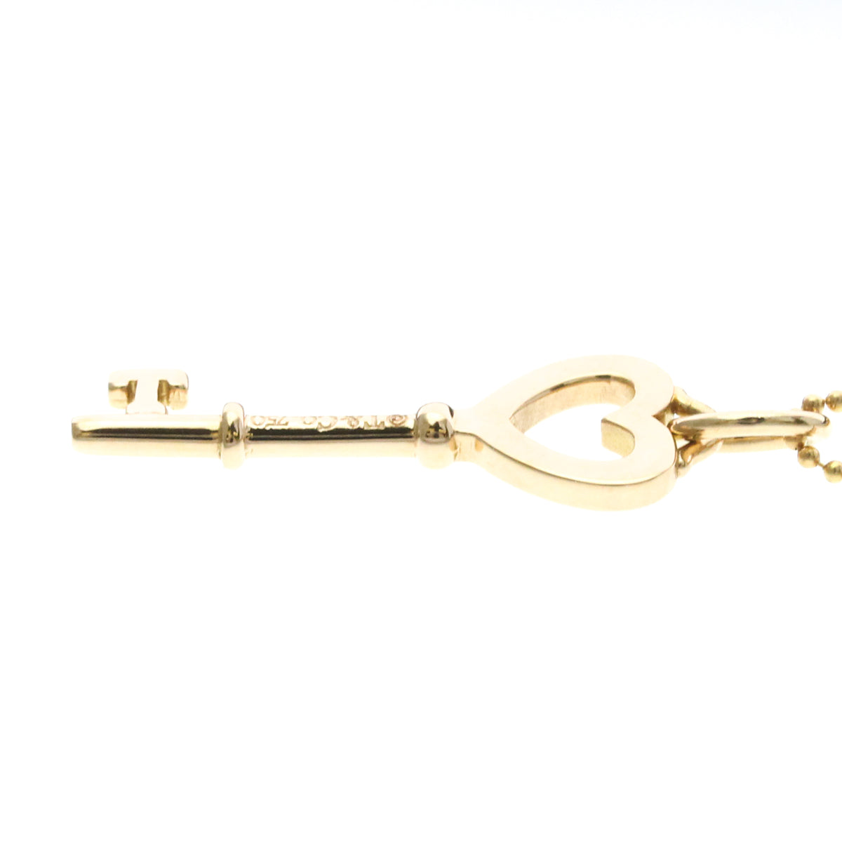 Tiffany & Co. Heart Key Pendant 18K Rose Gold With Diamonds Gold Pink_Gold Necklace Jewelry (Pre-Owned)