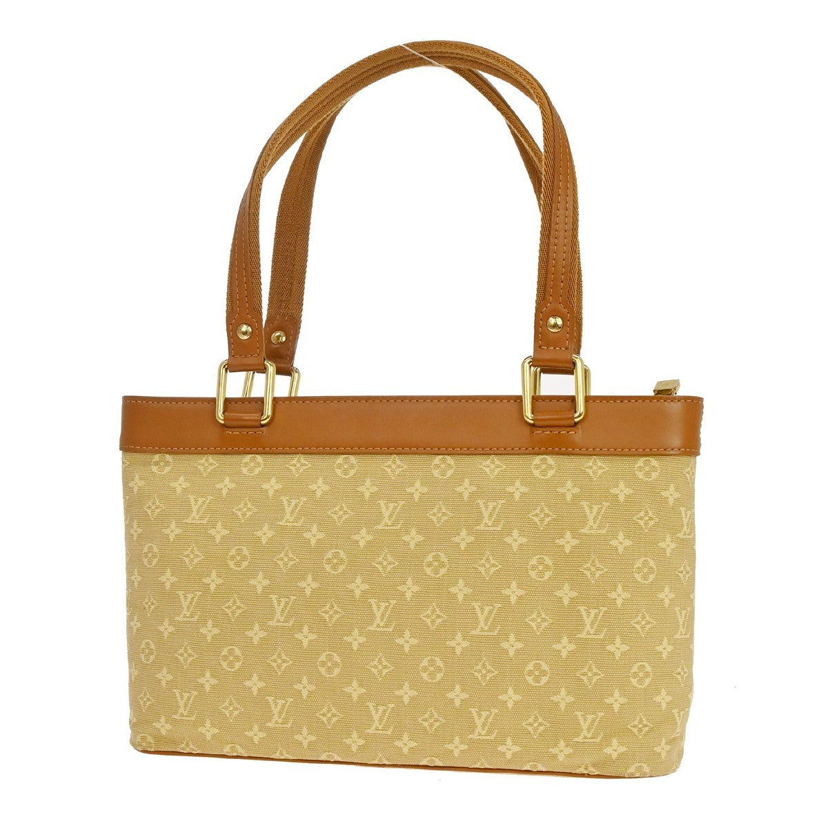 Louis Vuitton Lucille Mini Lin Beige Canvas Handbag (Pre-Owned)