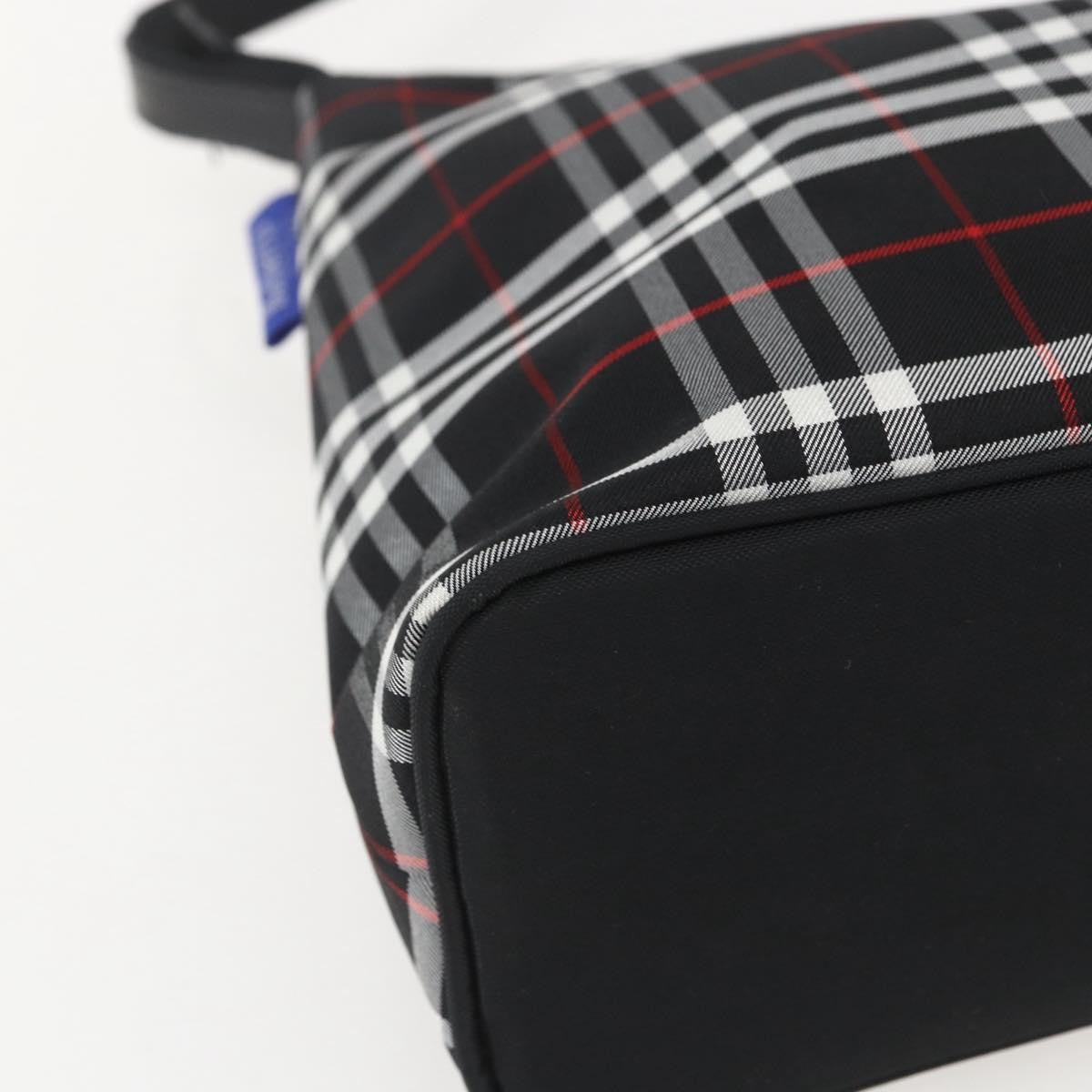 Burberry Nova Check Nylon Black Nylon Handbag (Pre-Owned)